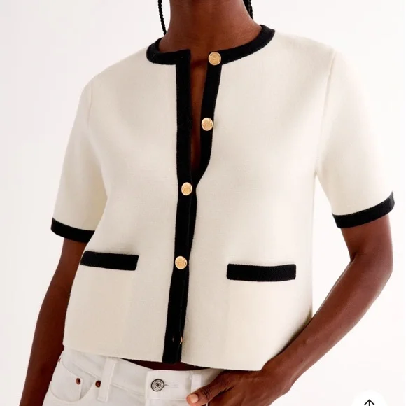 Abercrombie Luxe Short Sleeve Sweater - Picture 2 of 2